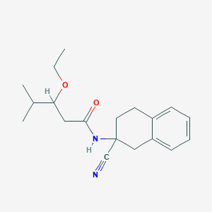 molecular formula C19H26N2O2 B2897570 N-(2-Cyano-3,4-dihydro-1H-naphthalen-2-yl)-3-ethoxy-4-methylpentanamide CAS No. 2224407-98-9