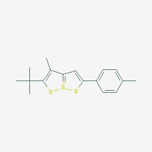 molecular formula C17H20S3 B289758 2-Tert-butyl-3-methyl-5-(4-methylphenyl)-7lambda~4~-[1,2]dithiolo[5,1-e][1,2]dithiole 