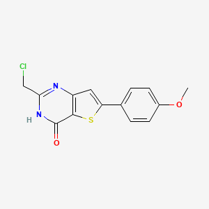 2-(chloromethyl)-6-(4-methoxyphenyl)thieno[3,2-d]pyrimidin-4(1H)-one