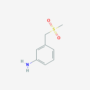 molecular formula C8H11NO2S B2897585 3-(Methanesulfonylmethyl)aniline CAS No. 261925-02-4
