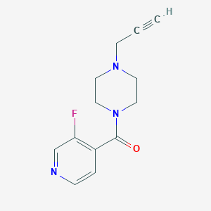 molecular formula C13H14FN3O B2897591 (3-Fluoropyridin-4-yl)-(4-prop-2-ynylpiperazin-1-yl)methanone CAS No. 1779205-45-6