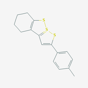 molecular formula C16H16S3 B289760 2-(4-Methylphenyl)-4,5,6,7-tetrahydro-9lambda~4~-[1,2]dithiolo[1,5-b][1,2]benzodithiole 