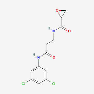 molecular formula C12H12Cl2N2O3 B2897601 N-[3-(3,5-Dichloroanilino)-3-oxopropyl]oxirane-2-carboxamide CAS No. 2411268-16-9