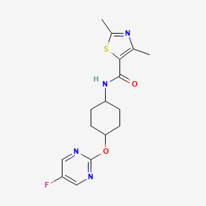 N-((1r,4r)-4-((5-fluoropyrimidin-2-yl)oxy)cyclohexyl)-2,4-dimethylthiazole-5-carboxamide