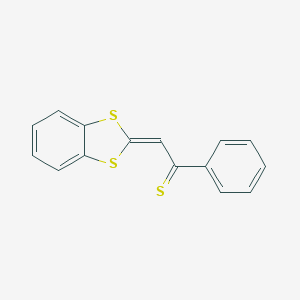 molecular formula C15H10S3 B289762 2-(1,3-Benzodithiol-2-ylidene)-1-phenylethanethione 
