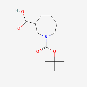 B2897645 1-(tert-Butoxycarbonyl)azepane-3-carboxylic acid CAS No. 1252867-16-5; 851593-77-6