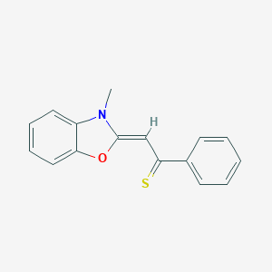 (2Z)-2-(3-methyl-1,3-benzoxazol-2-ylidene)-1-phenylethanethione