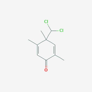 molecular formula C10H12Cl2O B289767 4-(Dichloromethyl)-2,4,5-trimethyl-2,5-cyclohexadien-1-one 