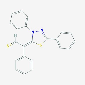 molecular formula C22H16N2S2 B289770 (3,5-diphenyl-1,3,4-thiadiazol-2(3H)-ylidene)(phenyl)ethanethial 