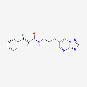 molecular formula C17H17N5O B2897716 N-(3-([1,2,4]triazolo[1,5-a]pyrimidin-6-yl)propyl)cinnamamide CAS No. 2035022-34-3