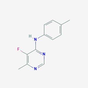 molecular formula C12H12FN3 B2897737 5-Fluoro-6-methyl-N-(4-methylphenyl)pyrimidin-4-amine CAS No. 2415520-12-4