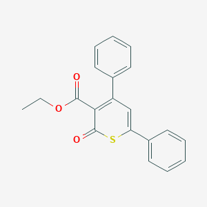 molecular formula C20H16O3S B289774 ethyl 2-oxo-4,6-diphenyl-2H-thiopyran-3-carboxylate 