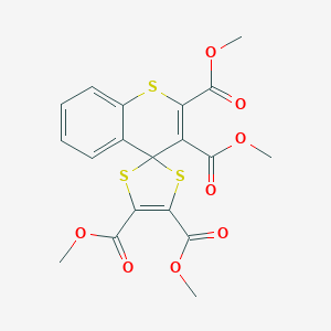 molecular formula C19H16O8S3 B289776 tetramethyl spiro[1,3-dithiole-2,4'-(4'H)-thiochromene]-2',3',4,5-tetracarboxylate 