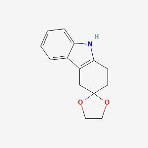 molecular formula C14H15NO2 B2897763 1,2,4,9-Tetrahydrospiro[carbazole-3,2'-[1,3]dioxolane] CAS No. 54621-12-4