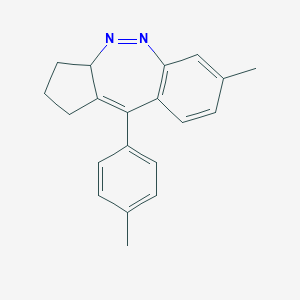 molecular formula C20H20N2 B289777 7-Methyl-10-(4-methylphenyl)-1,2,3,3a-tetrahydrocyclopenta[c][1,2]benzodiazepine 