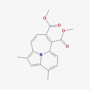 molecular formula C18H17NO4 B289783 Dimethyl 1,3-dimethylazepino[2,1,7-cd]indolizine-6,7-dicarboxylate 