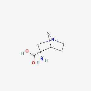 molecular formula C7H12N2O2 B2897832 3-氨基-1-氮杂双环[2.2.1]庚烷-3-羧酸 CAS No. 1512618-99-3