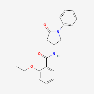 molecular formula C19H20N2O3 B2897853 2-ethoxy-N-(5-oxo-1-phenylpyrrolidin-3-yl)benzamide CAS No. 905674-34-2