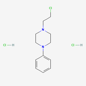 molecular formula C12H19Cl3N2 B2897866 1-(2-Chloroethyl)-4-phenylpiperazine dihydrochloride CAS No. 36245-28-0; 43219-09-6