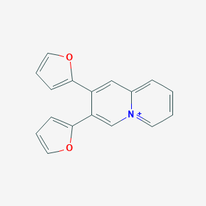 molecular formula C17H12NO2+ B289788 2,3-Di(2-furyl)quinolizinium 