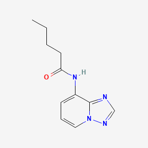 B2897880 N-[1,2,4]triazolo[1,5-a]pyridin-8-ylpentanamide CAS No. 338419-03-7