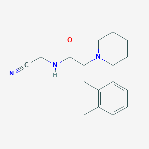 molecular formula C17H23N3O B2897881 N-(氰甲基)-2-[2-(2,3-二甲苯基)哌啶-1-基]乙酰胺 CAS No. 1436150-67-2