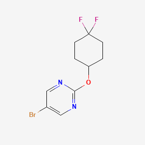 molecular formula C10H11BrF2N2O B2897884 5-Bromo-2-[(4,4-difluorocyclohexyl)oxy]pyrimidine CAS No. 2164697-36-1