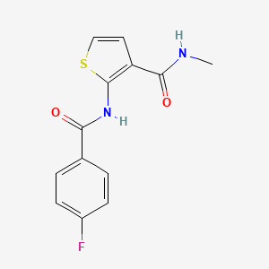 B2897895 2-(4-fluorobenzamido)-N-methylthiophene-3-carboxamide CAS No. 864941-39-9