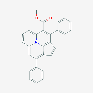 molecular formula C28H19NO2 B289790 Methyl 5,8-diphenylcyclopenta[ij]pyrido[2,1,6-de]quinolizine-4-carboxylate 