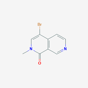 molecular formula C9H7BrN2O B2897929 4-溴-2-甲基-1,2-二氢-2,7-萘啶-1-酮 CAS No. 1706749-51-0