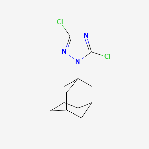 molecular formula C12H15Cl2N3 B2897945 1-(1-adamantyl)-3,5-dichloro-1H-1,2,4-triazole CAS No. 925062-55-1