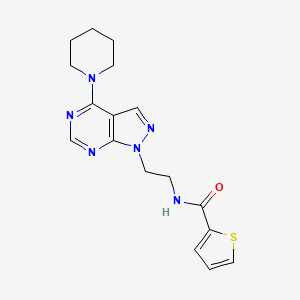 N-(2-(4-(piperidin-1-yl)-1H-pyrazolo[3,4-d]pyrimidin-1-yl)ethyl)thiophene-2-carboxamide