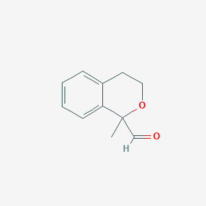 B2897957 1-methyl-3,4-dihydro-1H-2-benzopyran-1-carbaldehyde CAS No. 83501-38-6