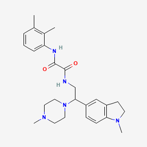 molecular formula C26H35N5O2 B2897980 N1-(2,3-dimethylphenyl)-N2-(2-(1-methylindolin-5-yl)-2-(4-methylpiperazin-1-yl)ethyl)oxalamide CAS No. 922016-03-3