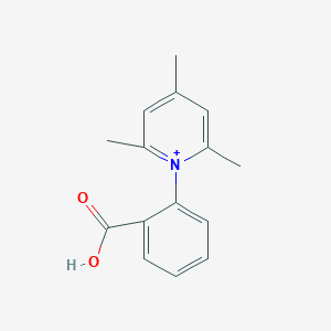 molecular formula C15H16NO2+ B289799 1-(2-Carboxyphenyl)-2,4,6-trimethylpyridinium 