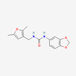 1-(Benzo[d][1,3]dioxol-5-yl)-3-((2,5-dimethylfuran-3-yl)methyl)urea