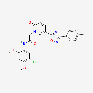 N-ethyl-1-methyl-2,4-dioxo-3-(3-oxo-3-pyrrolidin-1-ylpropyl)-1,2,3,4-tetrahydroquinazoline-6-sulfonamide