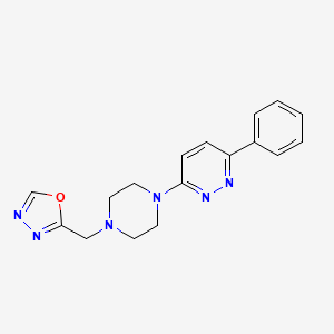 2-[[4-(6-Phenylpyridazin-3-yl)piperazin-1-yl]methyl]-1,3,4-oxadiazole