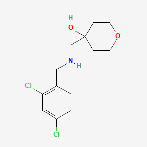 molecular formula C13H17Cl2NO2 B2898011 4-({[(2,4-Dichlorophenyl)methyl]amino}methyl)oxan-4-ol CAS No. 1495603-63-8