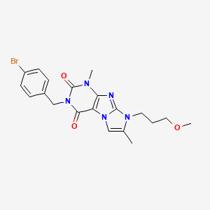 3-(4-bromobenzyl)-8-(3-methoxypropyl)-1,7-dimethyl-1H-imidazo[2,1-f]purine-2,4(3H,8H)-dione