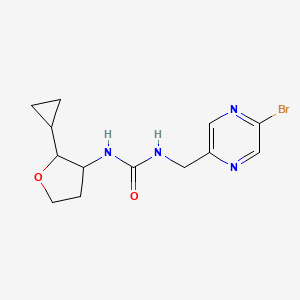 1-[(5-Bromopyrazin-2-yl)methyl]-3-(2-cyclopropyloxolan-3-yl)urea