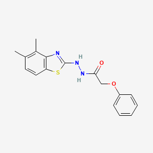 molecular formula C17H17N3O2S B2898028 N'-(4,5-dimethyl-1,3-benzothiazol-2-yl)-2-phenoxyacetohydrazide CAS No. 851980-71-7