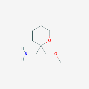[2-(Methoxymethyl)oxan-2-yl]methanamine