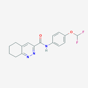 N-[4-(Difluoromethoxy)phenyl]-5,6,7,8-tetrahydrocinnoline-3-carboxamide
