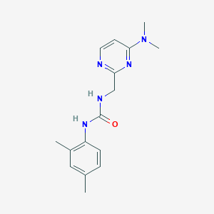 molecular formula C16H21N5O B2898062 1-((4-(Dimethylamino)pyrimidin-2-yl)methyl)-3-(2,4-dimethylphenyl)urea CAS No. 1797973-85-3
