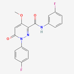 N-(3-fluorophenyl)-1-(4-fluorophenyl)-4-methoxy-6-oxopyridazine-3-carboxamide