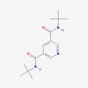 molecular formula C15H23N3O2 B289808 N~3~,N~5~-di(tert-butyl)pyridine-3,5-dicarboxamide 