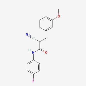 2-cyano-N-(4-fluorophenyl)-3-(3-methoxyphenyl)propanamide