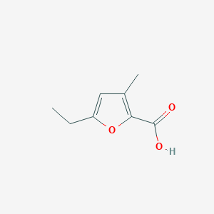 molecular formula C8H10O3 B2898108 5-Ethyl-3-methylfuran-2-carboxylic acid CAS No. 3736-80-9