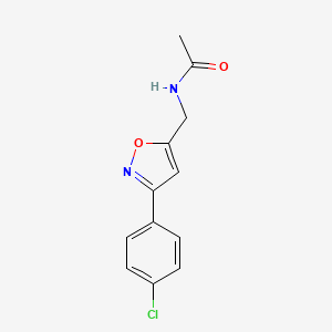 N-{[3-(4-chlorophenyl)-5-isoxazolyl]methyl}acetamide